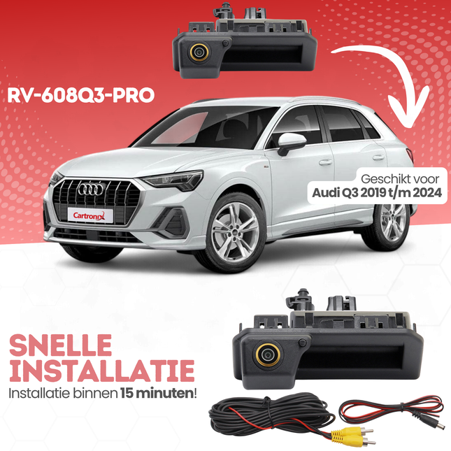 Audi Q3 Achteruitrijcamera | 2019 t/m 2024 | Nachtzicht & HD Beeld