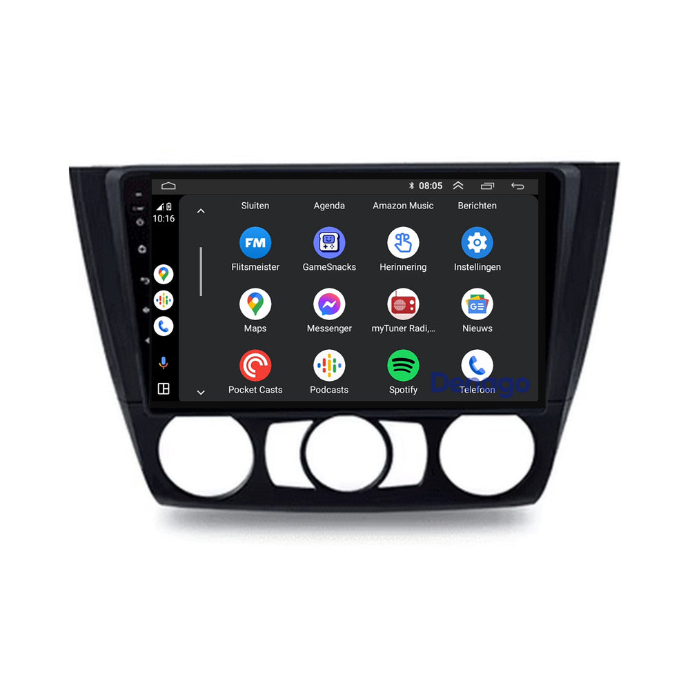 Radio para coche BMW Serie 1 CarPlay | 2004 a 2012 | Denago DNG-A298 | 9 pulgadas | Androide 13 | CarPlay inalámbrico y Android Auto