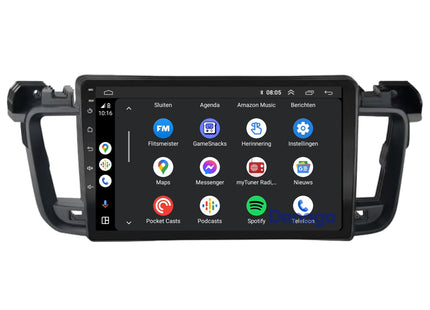 Peugeot 508 CarPlay autoradio | 2011 t/m 2018 | Denago DNG-A322 | 9 inch | Android 13 | Draadloos CarPlay & Android Auto