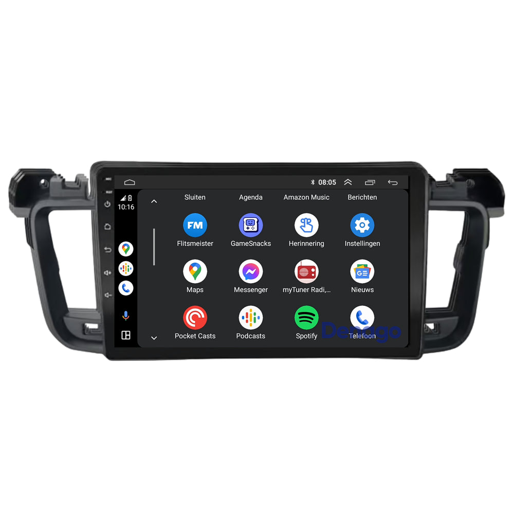 Radio para coche Peugeot 508 CarPlay | 2011 a 2018 | Denago DNG-A322 | 9 pulgadas | Androide 13 | CarPlay inalámbrico y Android Auto