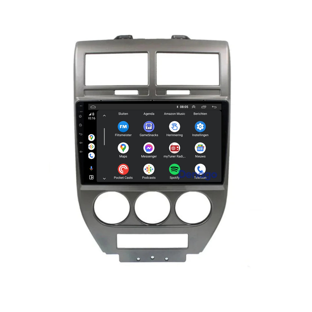 Radio para coche Jeep Compass CarPlay | 2006 a 2010 | Denago DNG-A214 | 9 pulgadas | Androide 13 | CarPlay inalámbrico y Android Auto