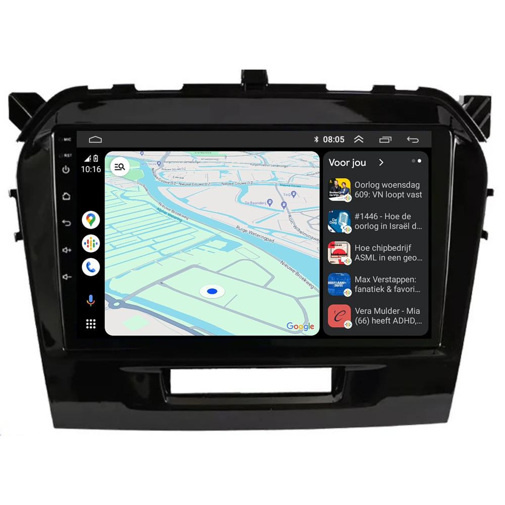 Suzuki Vitara | Androide 13 | Radio de coche | 2015 a 2023 | CarPlay y Android Auto