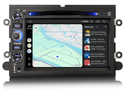 Ford Mustang & Edge | Carplay & Android Auto | 2005 t/m 2010 | Android 14 | 4+64GB