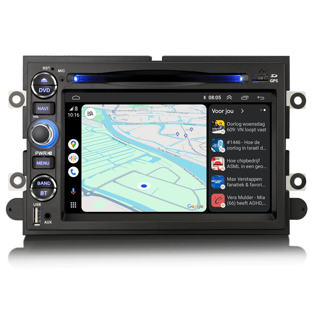Ford Mustang & Edge | Carplay & Android Auto | 2005 t/m 2010 | Android 14 | 4+64GB