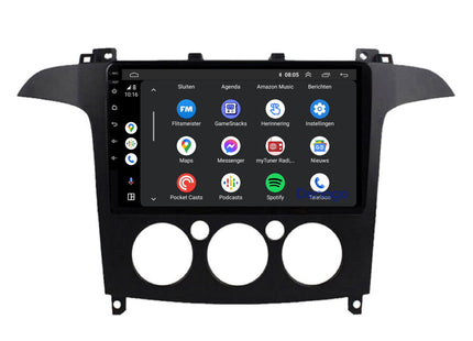 Ford S-Max CarPlay autoradio | 2006 t/m 2008 | Denago DNG-A136 | 9 inch | Android 13 | Draadloos CarPlay & Android Auto