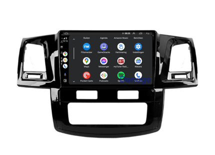 Toyota Hilux CarPlay autoradio | 2008 t/m 2016 | Denago DNG-A252 | 9 inch | Android 13 | Draadloos CarPlay & Android Auto
