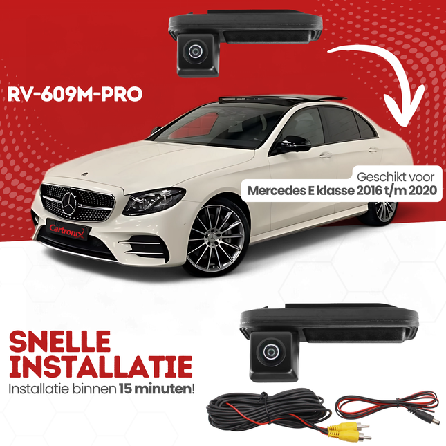 Mercedes E klasse Achteruitrijcamera | 2016 t/m 2020 | Nachtzicht & HD Beeld