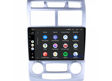 Kia Sportage CarPlay autoradio | 2004 t/m 2010 | Denago DNG-A212 | 9 inch | Android 13 | Draadloos CarPlay & Android Auto