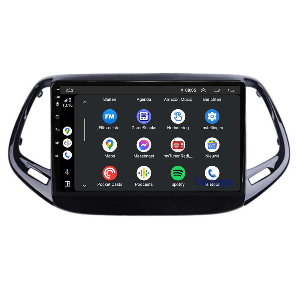 Radio para coche Jeep Compass CarPlay | 2017 a 2020 | Denago DNG-A122 | 9 pulgadas | Androide 13 | CarPlay inalámbrico y Android Auto