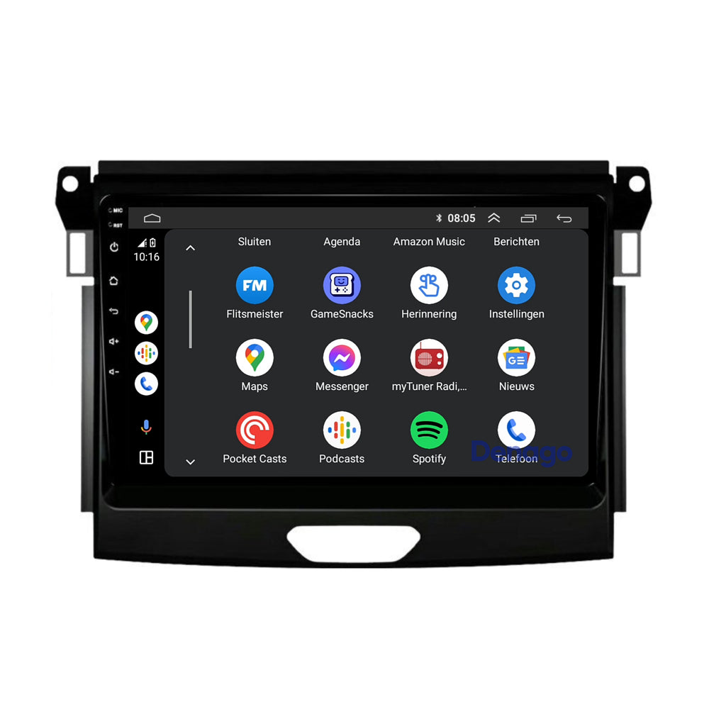 Ford Ranger CarPlay car radio | 2016 to 2019 | Denago DNG-A141 | 9 inches | Android 13 | Wireless CarPlay & Android Auto