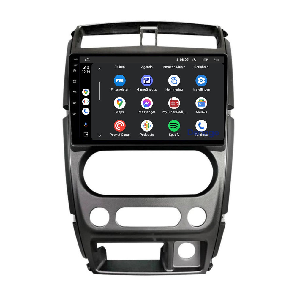 Autoradio CarPlay pour Suzuki Jimny (2007-2012) | Denago DNG-A334 | Écran 9 pouces | Android 13 | CarPlay sans fil & Android Auto