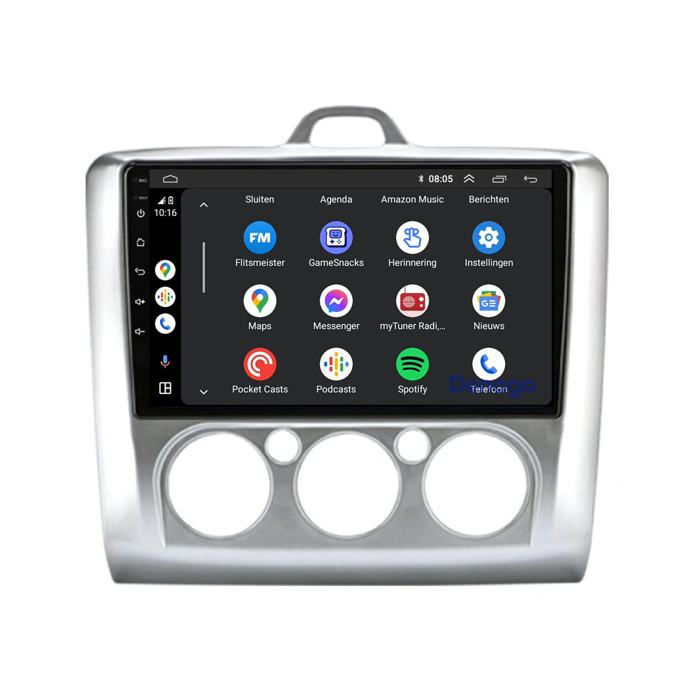 Ford Focus CarPlay autoradio | Denago DNG-A84 | 9 inch | Android 13 | Draadloos CarPlay & Android Auto