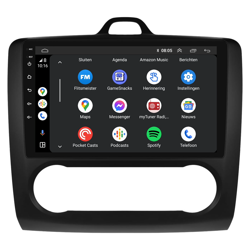Ford Focus | Android 13 | Autoradio | 2004 t/m 2011 | CarPlay & Android Auto