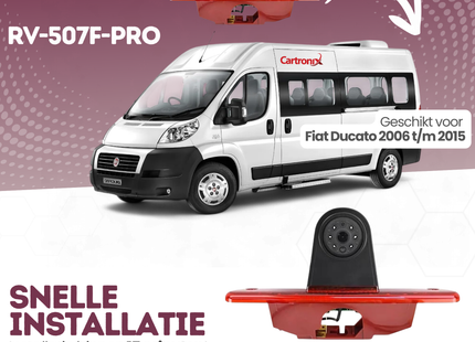 Fiat Ducato Achteruitrijcamera | 2006 t/m 2015 | Nachtzicht & HD Beeld