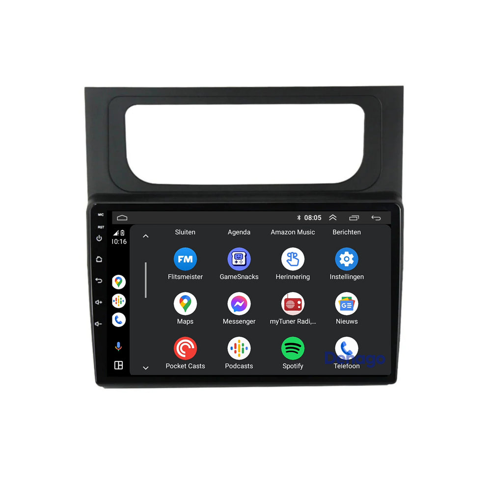 Volkswagen Touran CarPlay car radio | 2011 to 2015 | Denago DNG-A216 | 10 inches | Android 13 | Wireless CarPlay & Android Auto