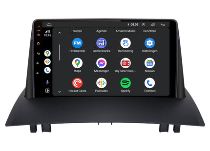 Renault Megane 2 | Android 13 | Autoradio | 2003 t/m 2008 | CarPlay & Android Auto
