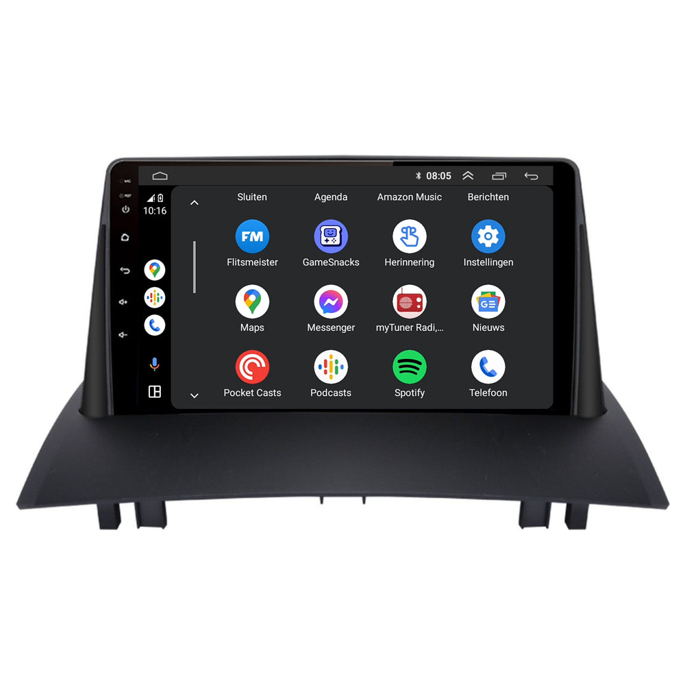 Renault Mégane 2 | Androide 13 | Radio de coche | 2003 a 2008 | CarPlay y Android Auto