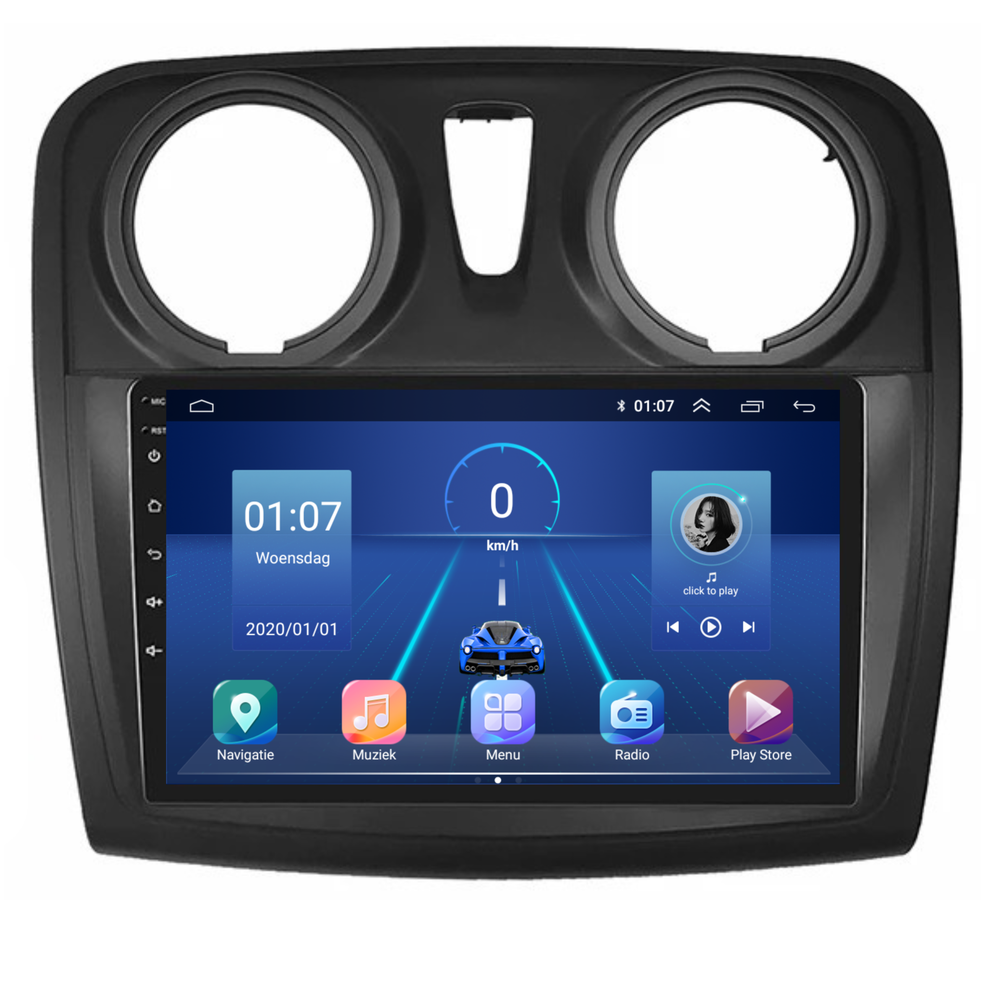 Dacia Sandero | Android 13 | Autoradio | 2013 t/m 2020 | Carplay & Android Auto