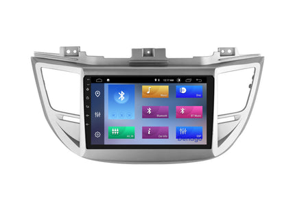 Hyundai Tucson CarPlay autoradio | 2009 t/m 2017 | Denago DNG-A115 | 9 inch | Android 13 | Draadloos CarPlay & Android Auto | Zilver frame
