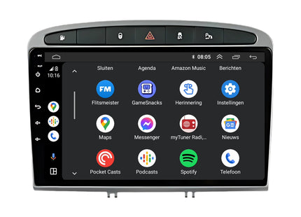 Peugeot 408 / 308 | Android 13 | Autoradio | 2007 t/m 2013 | CarPlay & Android Auto
