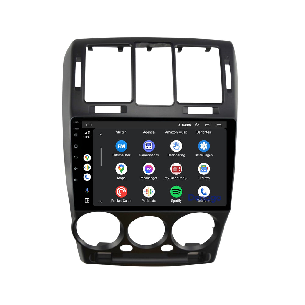 Hyundai Getz CarPlay autoradio | 2002 t/m 2011 | Denago DNG-A102 | 9 inch | Android 13 | Draadloos CarPlay & Android Auto