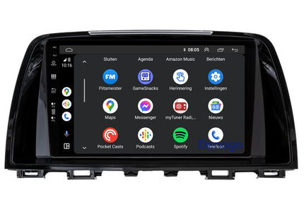 Mazda 6 CarPlay autoradio | Denago DNG-A343 | 2012 t/m 2015 | 9 inch | Android 13 | Draadloos CarPlay & Android Auto