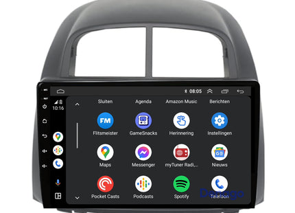 Daihatsu Sirion CarPlay autoradio | 2013 t/m 2018 | Denago DNG-A146 | 9 inch | Android 13 | Draadloos CarPlay & Android Auto
