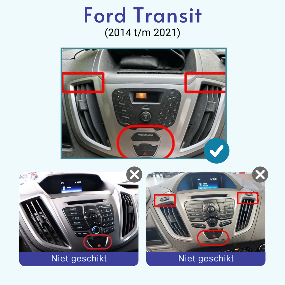 Radio para coche Ford Transit CarPlay | 2014 a 2021 | Denago DNG-A62 | 9 pulgadas | Androide 13 | CarPlay inalámbrico y Android Auto