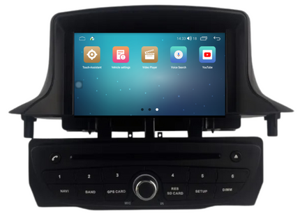 Renault Megane 3 & Fluence | Android 14 | Car radio | 2008 to 2016 | CarPlay & Android Auto | 4+64GB