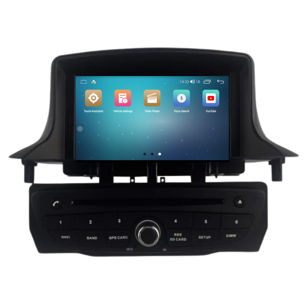 Renault Mégane 3 y Fluence | Androide 14 | Radio de coche | 2008 a 2016 | CarPlay y Android Auto | 4+64GB