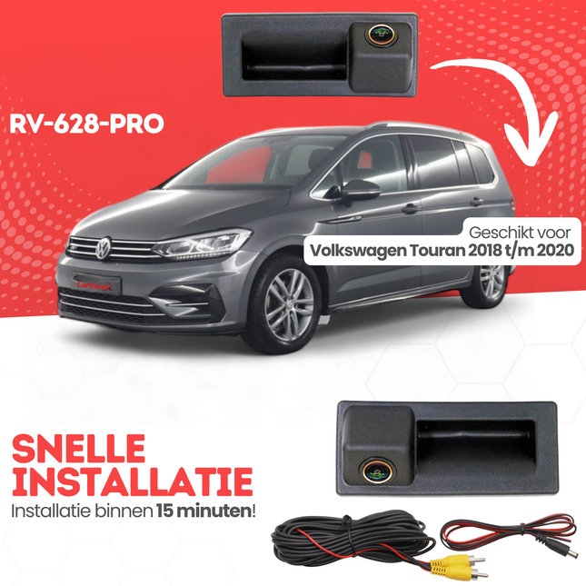 Volkswagen Touran Achteruitrijcamera | 2018 t/m 2020 | Nachtzicht & HD Beeld