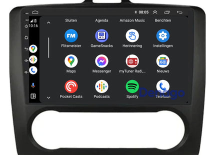 Ford Focus CarPlay autoradio | 2004 t/m 2011 | Denago DNG-A283 | 9 inch | Android 13 | Draadloos CarPlay & Android Auto