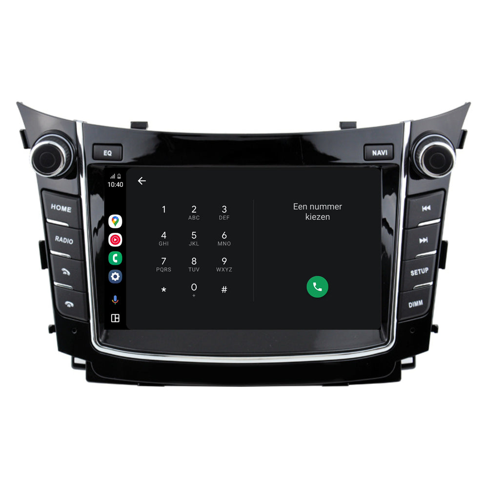 Hyundai I30 | 2012 t/m 2017 | Android 14 | 4+64GB | CarPlay & Android Auto | Originele Navigatie