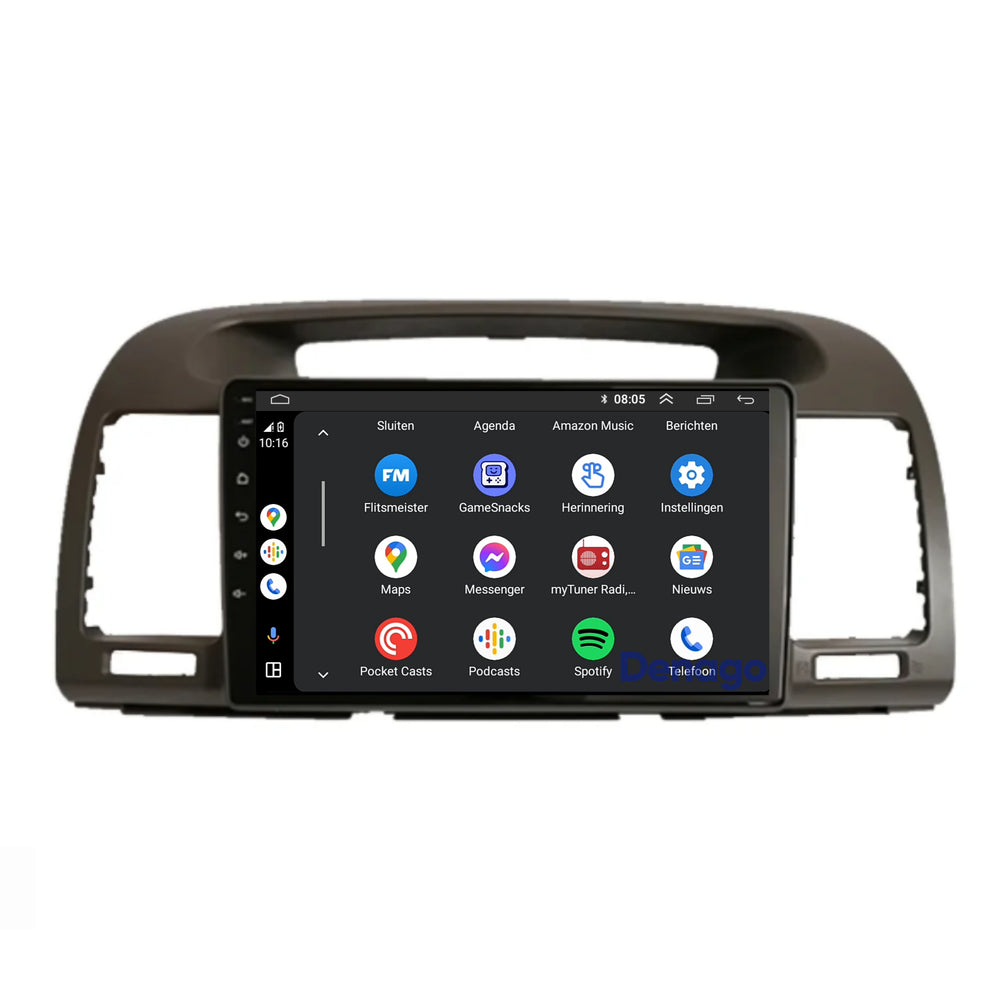 Radio para coche Toyota Camry CarPlay | 2001 a 2007 | Denago DNG-A255 | 9 pulgadas | Androide 13 | CarPlay inalámbrico y Android Auto