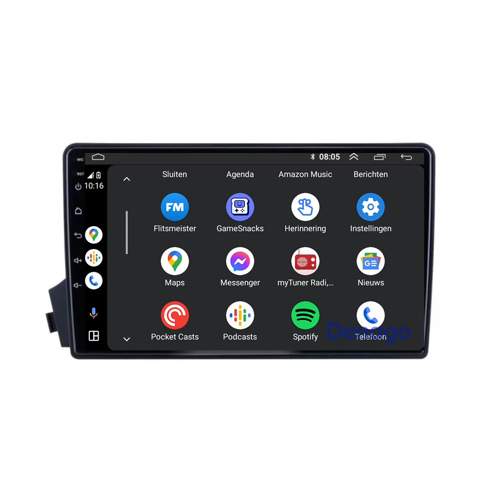 Radio para coche SsangYong Actyon CarPlay | 2005 a 2011 | Denago DNG-A250 | 9 pulgadas | Androide 13 | CarPlay inalámbrico y Android Auto
