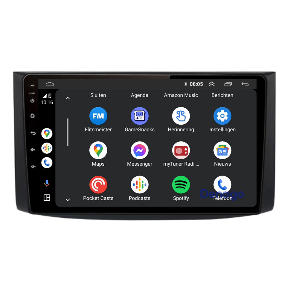 Autoradio CarPlay pour Chevrolet Aveo | 2006 à 2012 | Denago DNG-A184 | Écran 9 pouces | Android 13 | CarPlay sans fil & Android Auto
