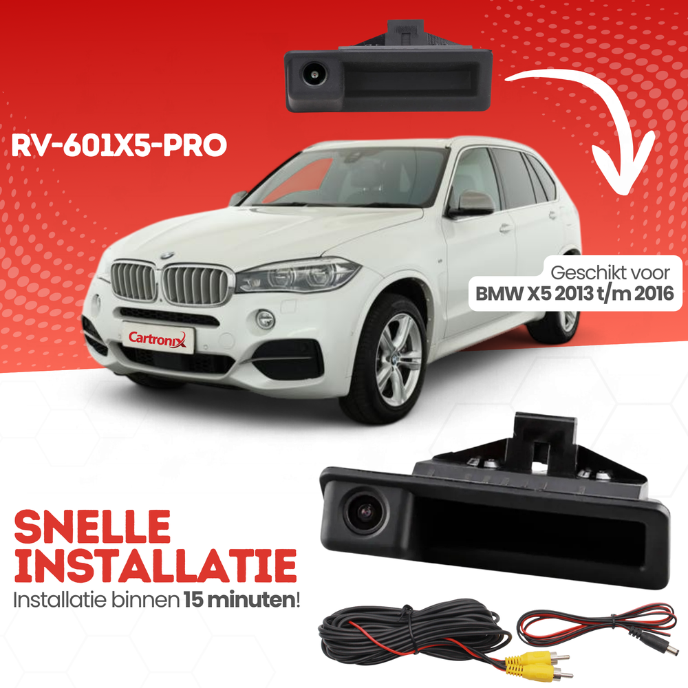 Caméra de recul pour BMW X5 | 2013 à 2016 | Vision nocturne & Image HD