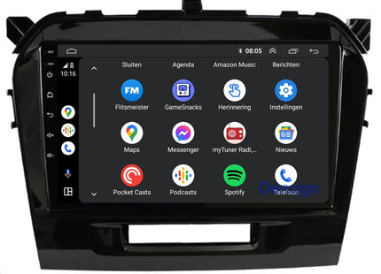 Suzuki Vitara CarPlay autoradio | 2015 t/m 2023 | Denago DNG-A125 | 9 inch | Android 13 | Draadloos CarPlay & Android Auto