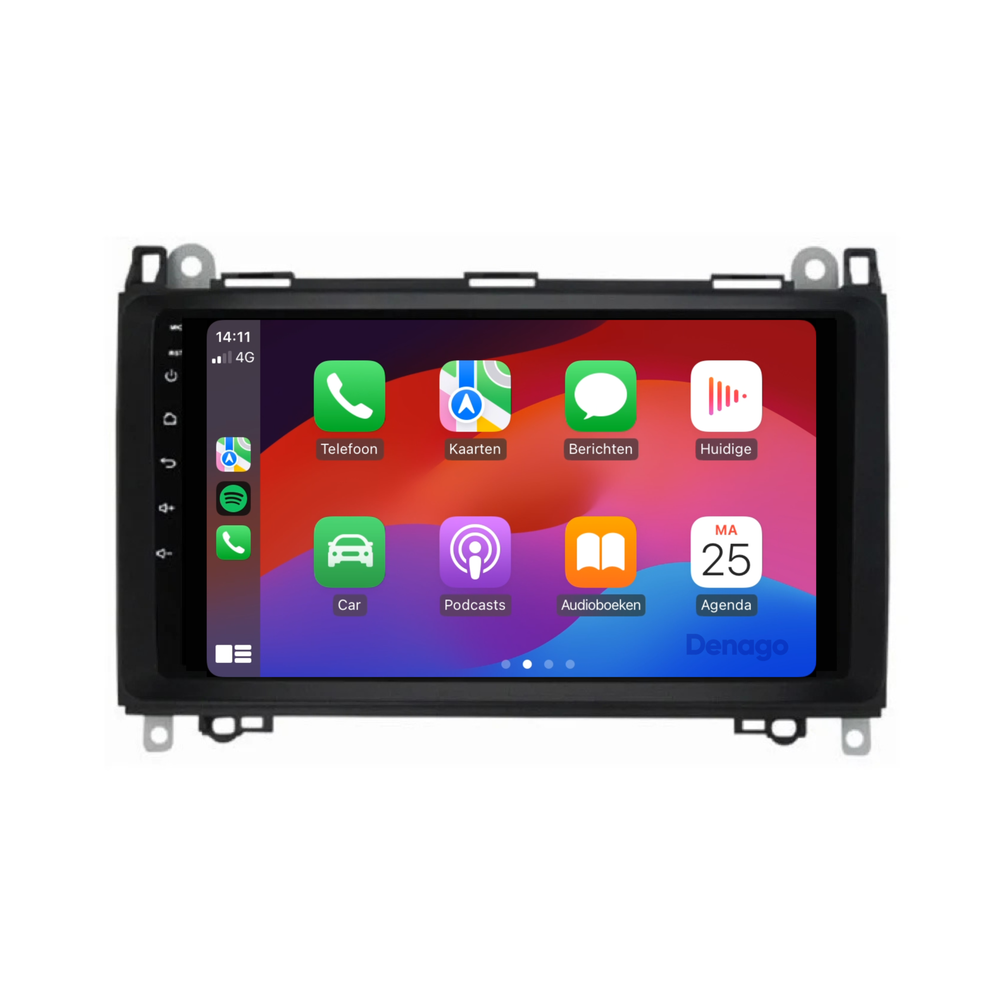 Radio para coche Mercedes Clase B CarPlay | 2005 a 2011 | Denago DNG-A10 | 9 pulgadas | Androide 13 | CarPlay inalámbrico y Android Auto