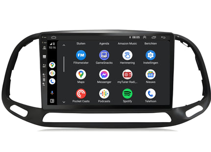 Fiat Doblo | Android 13 | Autoradio | 2015 t/m 2021 | CarPlay & Android Auto