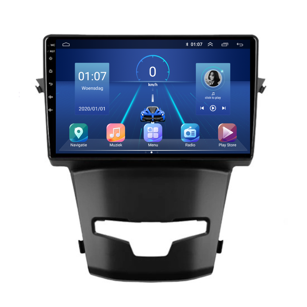 Ssangyong Korando | Androide 13 | Radio de coche | 2014 a 2018 | Carplay y Android Auto
