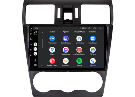 Subaru Forester CarPlay autoradio | 2014 t/m 2018 | Denago DNG-A90 | 9 inch | Android 13 | Draadloos CarPlay & Android Auto