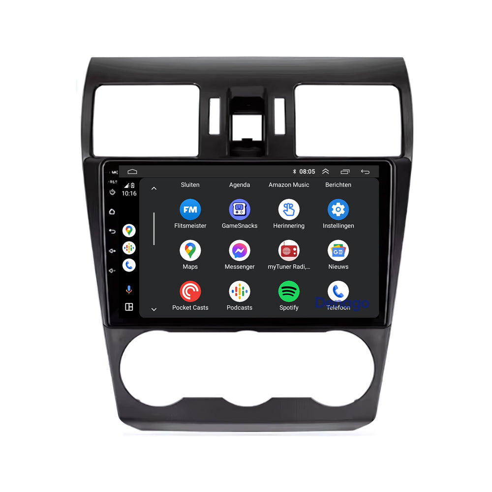 Subaru Forester CarPlay autoradio | 2014 t/m 2018 | Denago DNG-A90 | 9 inch | Android 13 | Draadloos CarPlay & Android Auto