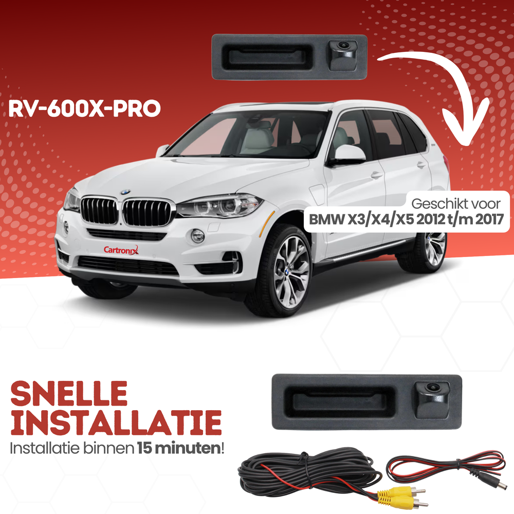 BMW X3/X4/X5 Achteruitrijcamera | 2012 t/m 2017 | Nachtzicht & HD Beeld