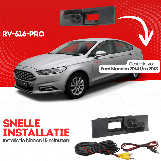 Ford Mondeo Achteruitrijcamera | 2014 t/m 2018 | Nachtzicht & HD Beeld