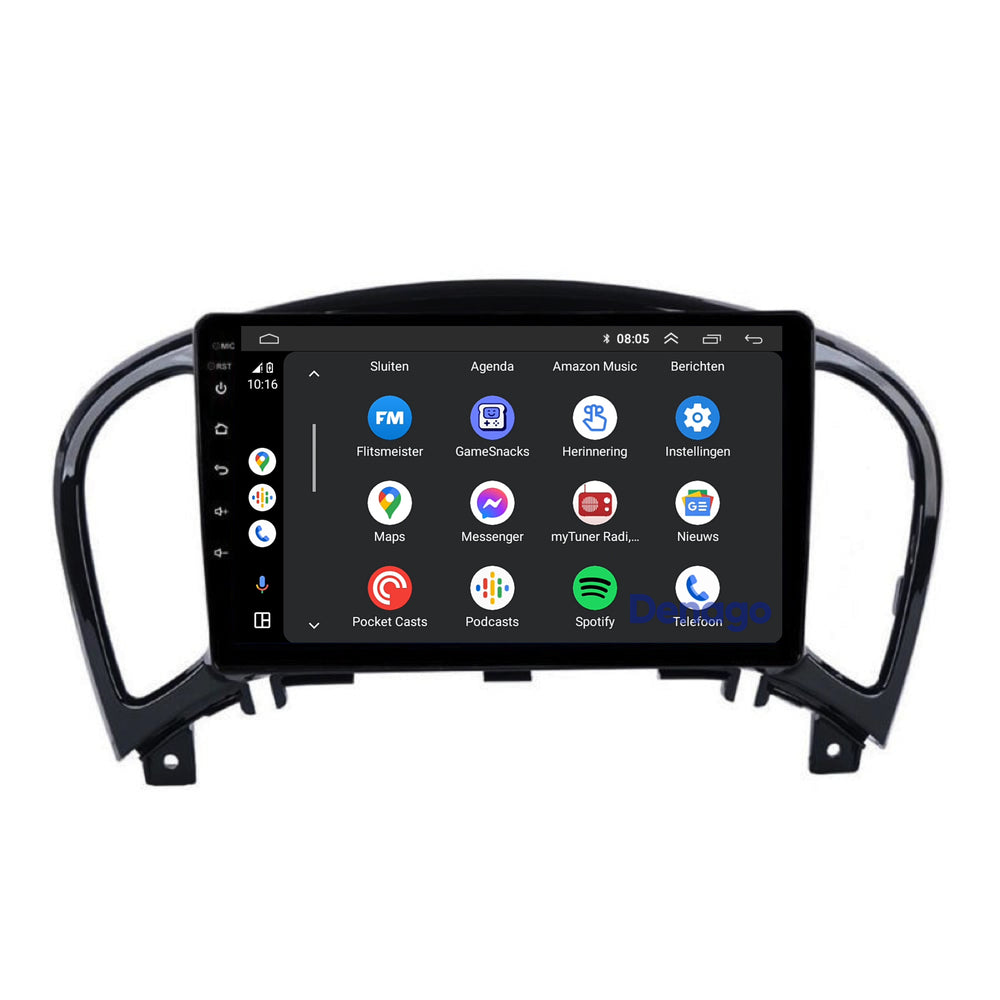 Radio para coche Nissan Juke CarPlay | 2010 a 2019 | Denago DNG-A187 | 9 pulgadas | Androide 13 | CarPlay inalámbrico y Android Auto