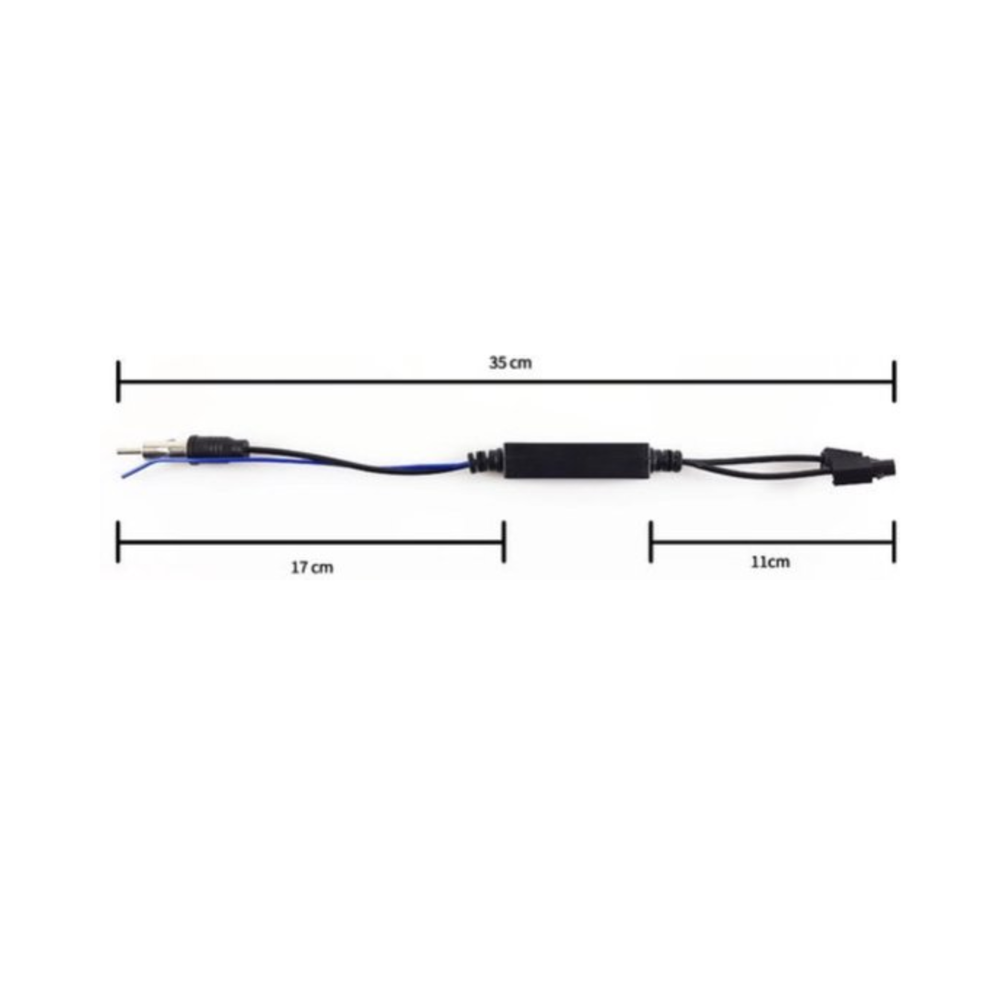 Cartronix CTX-3417 |Dual Fakra Antenneversterker | Autoradio | Geschikt voor Volkswagen | Audi | Seat | Skoda | Mercedes