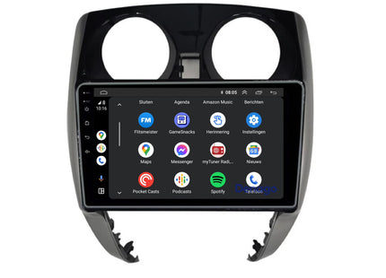 Nissan Note CarPlay autoradio | 2013 t/m 2017 | Denago DNG-A140 | 9 inch | Android 13 | Draadloos CarPlay & Android Auto