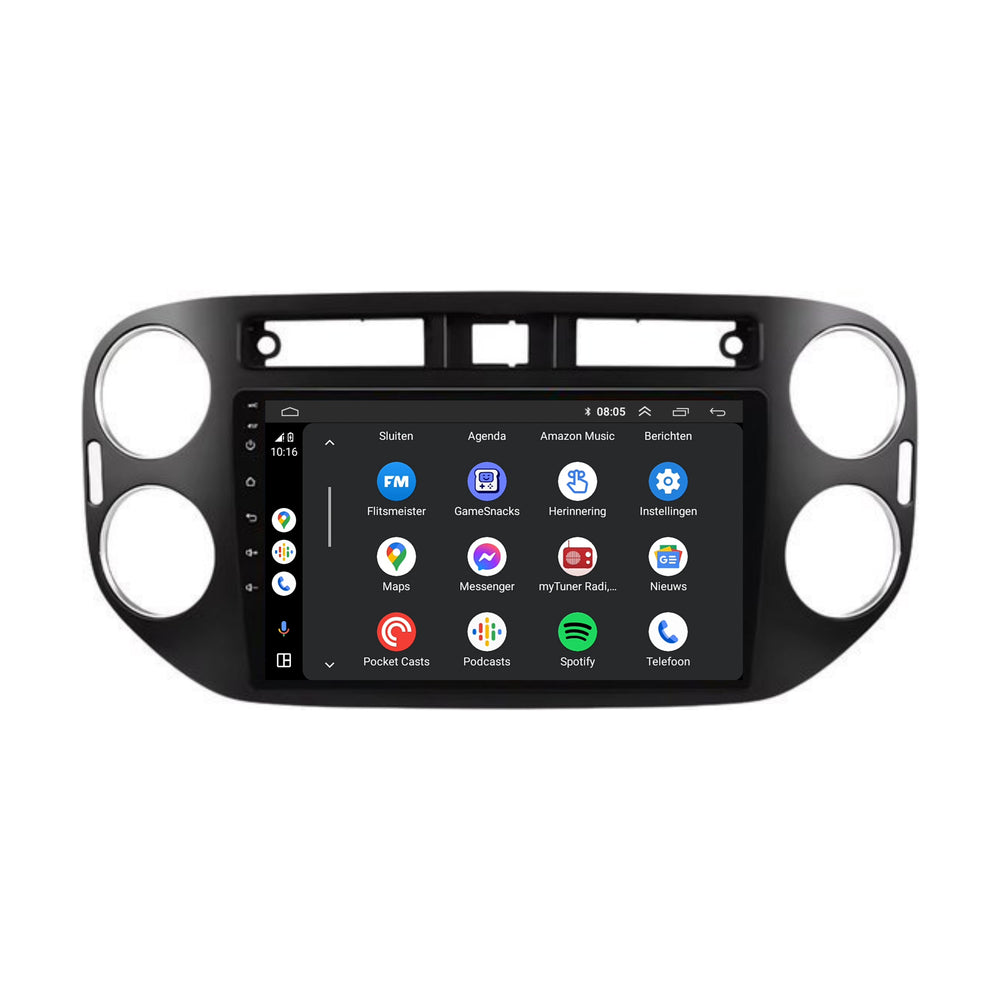 Volkswagen Tiguan CarPlay autoradio | 2007 t/m 2015 | Denago DNG-A380 | 9 inch | Android 13 | Draadloos CarPlay & Android Auto