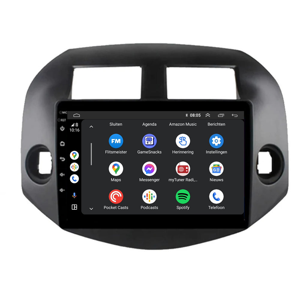 Toyota RAV4 | Android 13 | Car radio | 2007 to 2012 | CarPlay & Android Auto